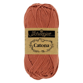 Scheepjes Catona 10g - 504 Brick Red