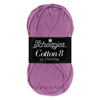 Scheepjes Cotton 8 paars 726