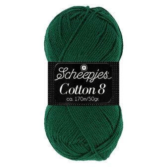 Scheepjes Cotton 8 Donkergroen 713