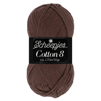 Scheepjes Cotton 8 Donkerbruin 657