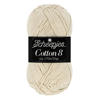 Cotton 8 Lichtbruin 656/donker beige