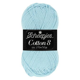 Scheepjes Cotton 8 Lichtblauw 652