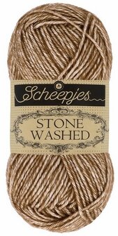 Scheepjes Stone Washed brown agate 822