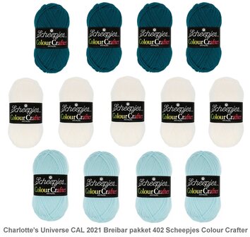 Charlotte&rsquo;s Universe CAL 2021 Breibar pakket 402 Scheepjes Colour Crafter