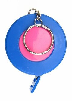 Opry rolcentimeter blauw rose