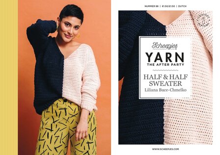 YARN The After Party nr.88 Half &amp; Half Sweater ontworpen door Liliana Buce-Chmelko.