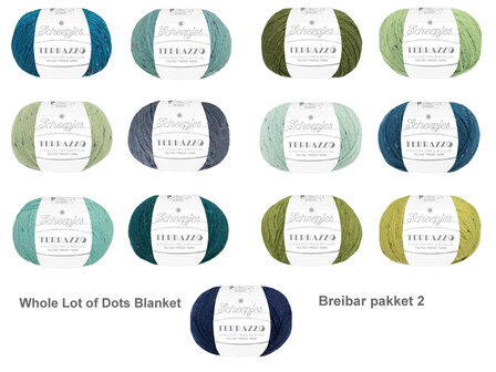 Whole Lot of Dots Blanket Breibar pakket 2 van Scheepjes Terrazzo