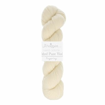 Scheepjes Nakid Series Undyed Pure Wool Fingering - 001