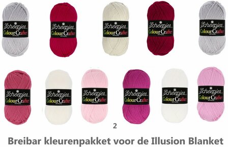 Illusion Blanket van Scheepjes Colour Crafter - Breibar kleuren pakket 2