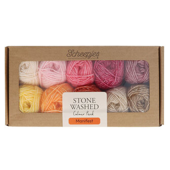 Scheepjes Stone Washed colour pack 10x25g - Manifest