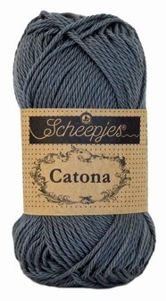 Scheepjes Catona 50gr. charcoal \ houtskool 393