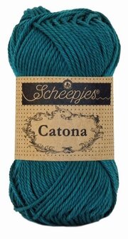 Scheepjes Catona 50gr. dark teal \ donker petrol 401