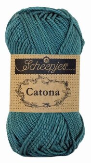 Scheepjes Catona 50gr.  deep ocean green \ oceaan groen 391