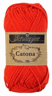 Scheepjes Catona 50gr. hot red \ fel rood115