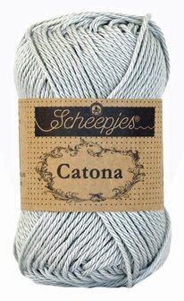 Scheepjes Catona 50gr. light silver \ licht zilver kleur 172