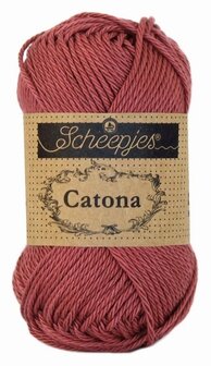 Scheepjes Catona 50gr. rose wine \ wijnrood 396