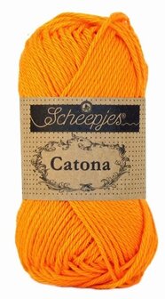 Scheepjes Catona 50gr. tangerine \ manderijn oranje 281