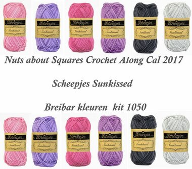  Nuts about Square Cal 2017 kleur pakket 1050 Scheepjes Sunkissed