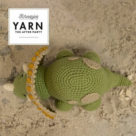 Trico Triceratops van Scheepjes Softfun garen pakket met oogjes en vulling + gratis patroon YARN The After Party nr.105