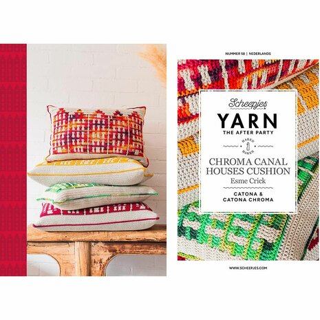 YARN The After Party 58 Chroma Canal Houses Cushion NL