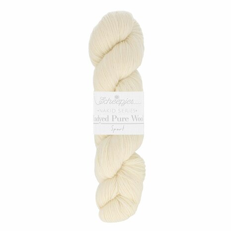 Scheepjes Nakid Series Undyed Pure Wool Sport 002