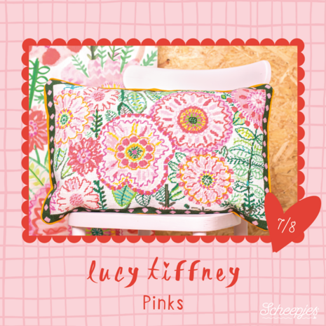 Scheepjes Lucy Tiffney Borduurkit 60x40cm Pinks