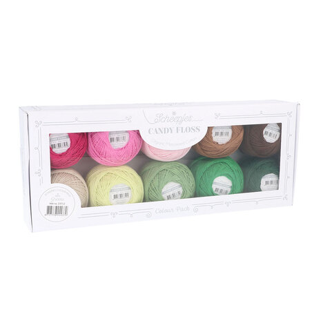 Scheepjes Candy Floss colour pack 10x20gr Greens